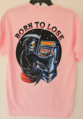 Marca Retrofit MFG. Camiseta Manga Corta Rosa Calavera de la Muerte Estilo Segador Vestido (M) Foto 1 de 4
