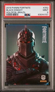2019 Panini Fortnite Series 1 Brazil Black Knight #252 PSA 9 Holofoil Holo SSP - Picture 1 of 2