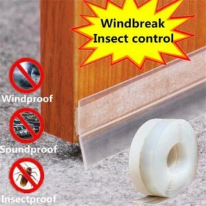 Silicone Self Adhesive Door Sealing Tape Window Gap Sealing Strip Windproof 2022 - Picture 1 of 16