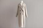 Women's Coat Lapel Cashmere Jacket Oversize Belt Trench Wool Blend Parka