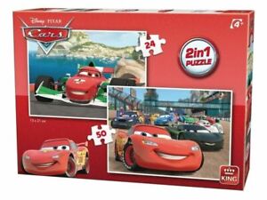 King Puzzle Disney 2in1 - (24,50 Piece Jigsaw Puzzles) - Cars 	 KNG05415