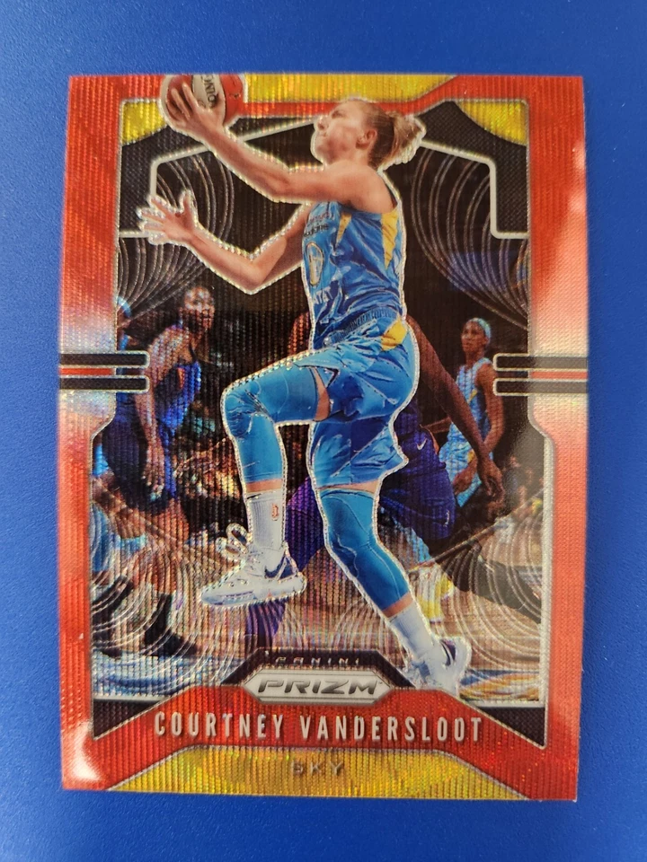 2020 Panini Prizm WNBA COURTNEY VANDERSLOOT RED WAVE PRIZM SP #14 - Image 1 of 2