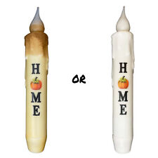 7" Home Pumpkin Battery Operated LED Timer Taper Candle