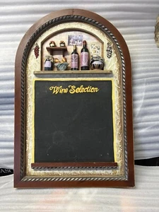 Vintage Restaurant Wood Menu Board Black Board 3D Mid Century-Modern 24x15 - Picture 1 of 4