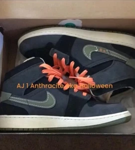 Size 7 - Air Jordan 1 SE Craft Mid Anthracite Light Olive - Picture 1 of 7