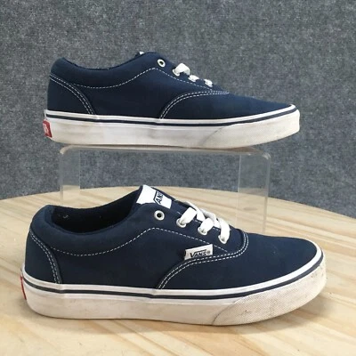 Tênis de skate Vans Shoes Youth 4 lona azul com cadarço parte superior baixa conforto 721356 - Imagem 1 de 4
