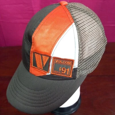 VOLCOM SKATER SK8 BASEBALL CAP SNAPBACK VINTAGE CUSTOM LIDS, SINCE 91 帽子BOSHI  - Immagine 1 di 4