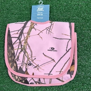 Carstens Mossy Oak Kids Pink Camo Super Soft Baby Bib 2-Pack NWT - Picture 1 of 7