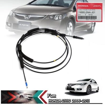 Cable de liberación de puerta de gas combustible maletero tapa abierta para Honda Civic FD 2006-2011 Foto 1 de 4