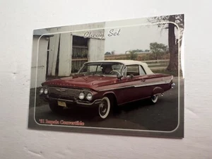 Chevy Collect A Card Promo 1961 Impala Convertible 1992 - Imagen 1 de 4