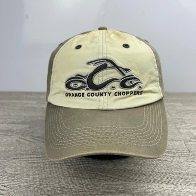 Vintage Orange County Choppers Hat Cap Strap Back Adjustable White Biker Adult - Image 1 of 4