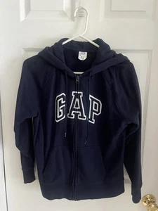 GAP Kids Full Zip Navy Blue Hoodie L 10-11 - Picture 1 of 2