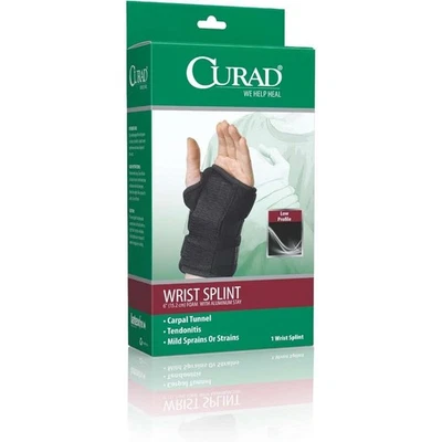 Curad Wrist Splint, Left Hand 6" Foam w/Aluminum Stay Universal One Size - Image 1 of 2