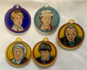 DOCTOR WHO Who BALLY PINBALL Llavero Plástico Promocional (Juego de 5) ¡NUEVO DE STOCK Bonito! - Imagen 1 de 1