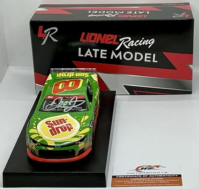 2025 1/24 #8 Dale Earnhardt Jr. “Sun Drop“ Autograph Late Model 1 of 600 SD Ship - Image 1 of 4
