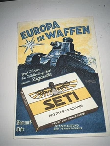 Abstreichliste für Zigarettenbilderalbum Europa in Waffen von Borg Offenbach - Bild 1 von 3