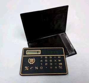 Rare Cadillac Solar Calculator, Business Card Holder, advertising Bumex ( WORKS) - Picture 1 of 8