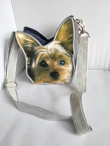FuzzyNation YORKIE "lunchbox" style Purse - Small Damage on Strap - Picture 1 of 8