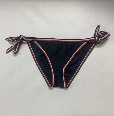 Tommy Hilfiger Mujer Bikini Parte Inferior de Natación Mediana Lateral Corbata Cobertura Azul Foto 1 de 4