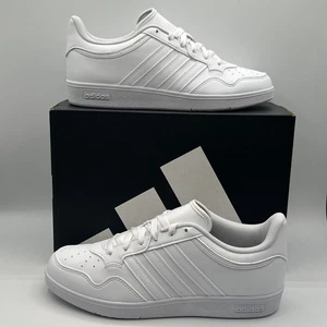 Adidas Hoops 4.0 Mens 5.5 Womens 6.5 Shoe Triple White Sneaker Skate Trainer NEW - Picture 1 of 11