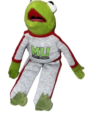 14” Muppet University Plush Kermit Frog Wearing Gray Sweats - Image 1 of 4