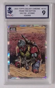 2023 Topps Star Wars Galaxy Atomic Refractor 144/150 From The Deeps 37 Graded 9 - Bild 1 von 9
