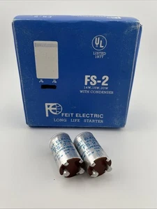 2-PK FS-2 FLUORESCENT STARTER 14-20 Watt NEW FS-2 - Picture 1 of 5