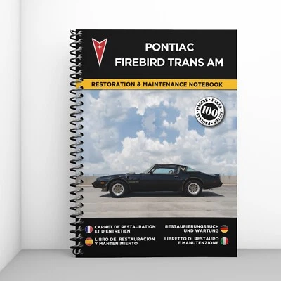 PONTIAC FIREBIRD T-AM  : Libretto Di Restauro E Manutenzione  CONSEGNA GRATUITA - Immagine 1 di 4