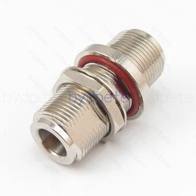 N female to N type adapter Waterproof and O-Ring Nut straight connector RF jack  - Image 1 of 4