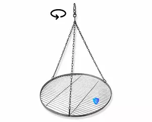 Grillrost 60cm Edelstahl +Drehwirbel Feingliedrig rund Schwenkgrill grill gitter - Bild 1 von 5
