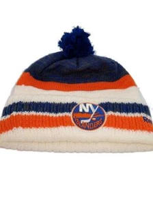 New York Islanders Mens Size OSFA Reebok White/Orange/Blue Beanie $25 - Picture 1 of 10