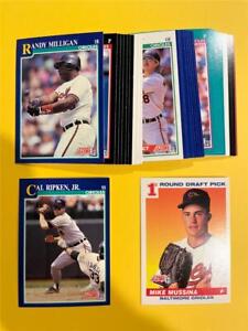 1991 Score Baltimore Orioles Team Set With Traded 33 Cards Mike Mussina RC