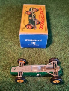 Matchbox/Lesney 1-75 RW No.19d Lotus Racing Car 1965 mit OVP - Bild 1 von 3