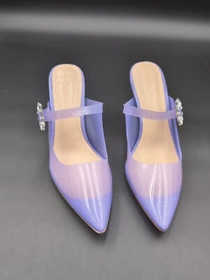 Zapatos de salón JustFab elegantes, Elsa, púrpura aster, talla 7 Foto 1 de 4