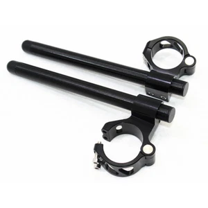 Clip Ons with Handle Bars For KAWASAKI ZX10R 2010-2016 2014 11 Degree Angle 50mm - Imagen 1 de 7