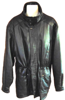 Chaqueta deportiva Reed Sport para hombre de cuero suave chaqueta aislante negra abrigo para todas las estaciones ~ L Foto 1 de 4