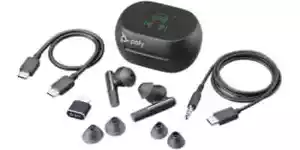POLY Voyager Free 60+ M UC w/ Smart Charge Case BT700 USB-C MS Teams HP 7Y8H0AA - Picture 1 of 9