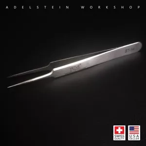 No 5 Tweezers Carbon Steel Best Anti-Magnetic Vetus Highest Quality - Picture 1 of 8
