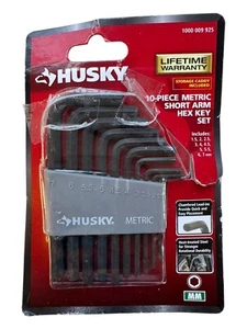 Husky 10 Piece Metric Short Arm Hex Key Set - 1000 009 925 - Picture 1 of 2