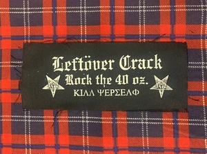 Leftover Crack Rock the 40 oz DIY Patch- Punk Crust Black Flag Choking Victim - Picture 1 of 1