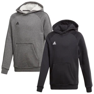 Adidas Kids Boys Core18 Hoodies Pullover Hoody Sweat Cotton Fleece Hoodie - Picture 1 of 9