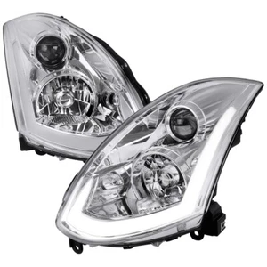 Fits Infiniti G35 Coupe Projector Headlights w/Sequential Turn Signal LED Chrome - Picture 1 of 4