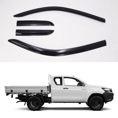 Protectores contra humo 4 piezas para Toyota Hilux WorkMate 07/2015 ~ 2019 cabina adicional Foto 1 de 4