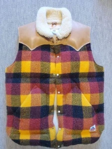 A Bathing Ape Rocky Mountain Featherbed Christy Vest Yellow Red 44 Used - Picture 1 of 7