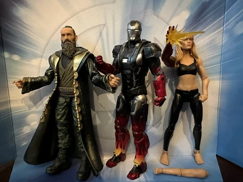 Marvel Legends First Ten Year Iron Man 3 Pack Pepper Potts Mark XXII Mandarin Cover