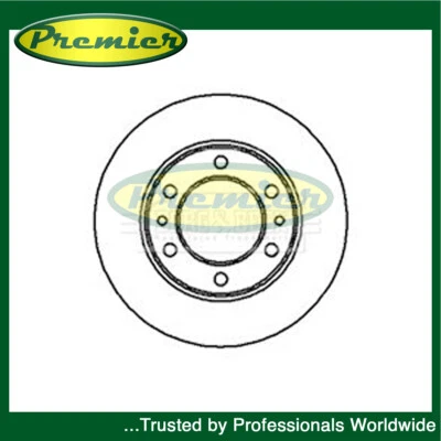 Disco de freio dianteiro Premier Fits Toyota Hilux 1988-1997 Land Cruiser 1981- - Imagem 1 de 4