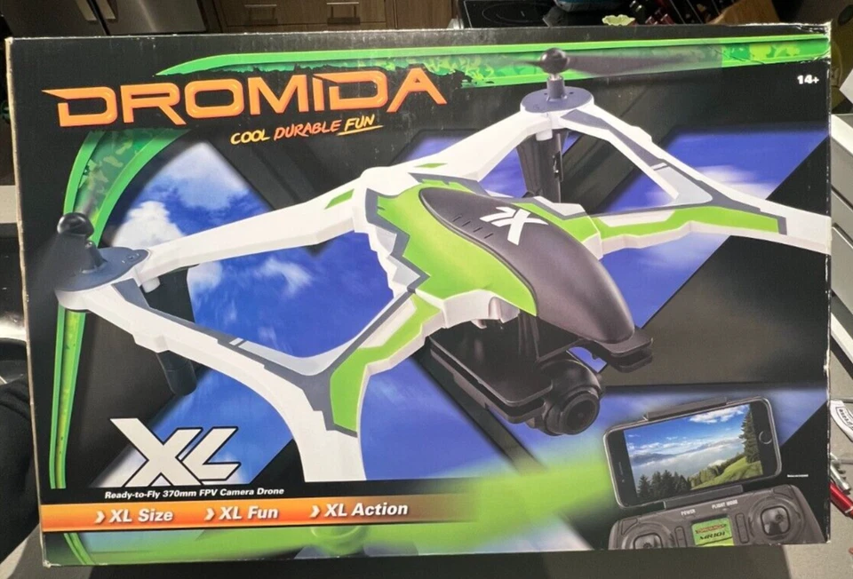 Dromida XL Ready to fly 370mm FPV Camera Drone ORANGE - Image 1 of 4