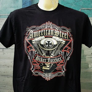 Camiseta Biker Forever XS a 5XL Talla Grande Talla Grande Twin Cam Chopper V2 - Imagen 1 de 1