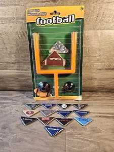 NFL MINI FOOTBALL TABLETOP FLICK IT Fidget With Goal Posts Lot JETS RAMS 49ERS - Bild 1 von 5