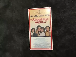 About Last Night VHS Rob Lowe Demi Moore NEW Sealed Vintage Columbia Tristar - Picture 1 of 2